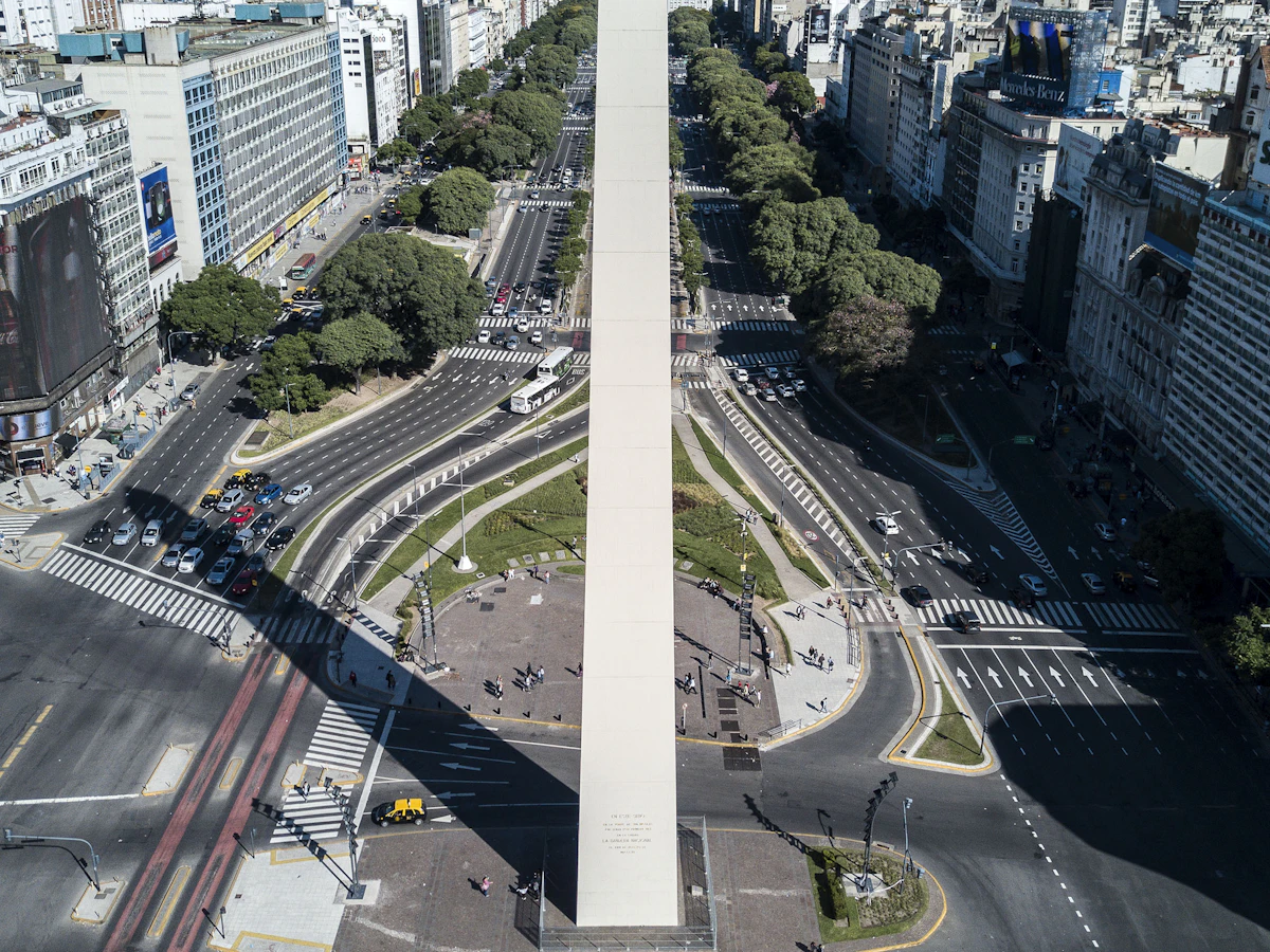 Obelisco de Buenos Aires and avenue